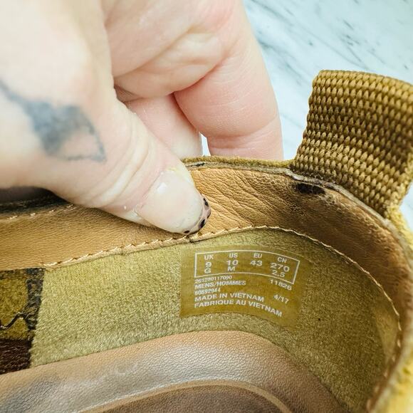 Clark’s Trifi Lace Tan Leather Sneakers Men’s Size 10 - Picture 9 of 10